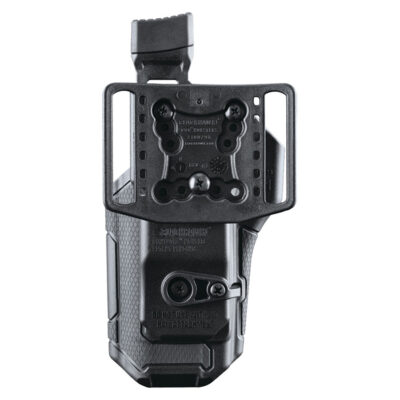 Alternative view of BlackHawk Omnivore Holster Multifit, no light, black, clam right side
