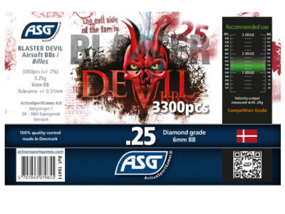 ASG Blaster Devil BBs 0,25g, 3300 BBs - White - obrazek 2