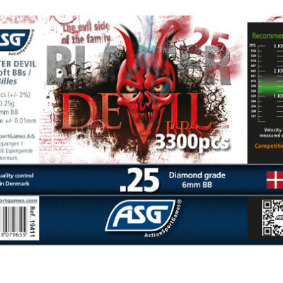 Alternative view of ASG Blaster Devil BBs 0,25g, 3300 BBs - White
