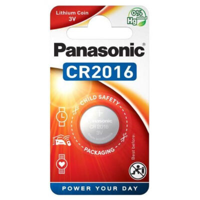 Panasonic CR2016 Lithium Coin Battery, 3V - 1 Piece