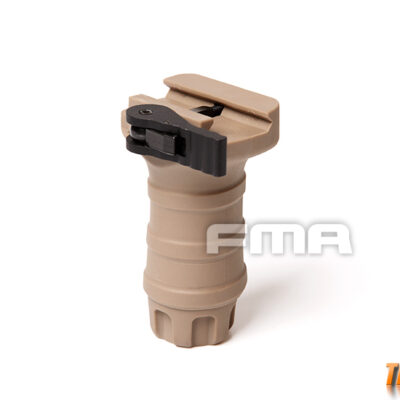 FMA Short Vertical STUBBY Grip with QD RIS Rail Mount - Tan
