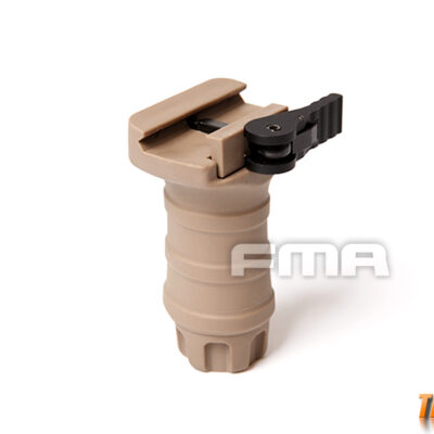 Alternative view of FMA Short Vertical STUBBY Grip with QD RIS Rail Mount - Tan
