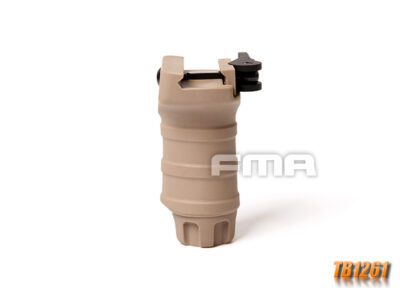FMA Short Vertical STUBBY Grip with QD RIS Rail Mount - Tan - obrazek 3