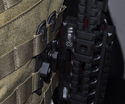 FMA MOLLE Holder WEAPONLINK with Weapon RIS Adapter - Black - obrazek 2