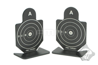 FMA Set of Aluminum Targets Type A, 6 pcs - Black - obrazek 2