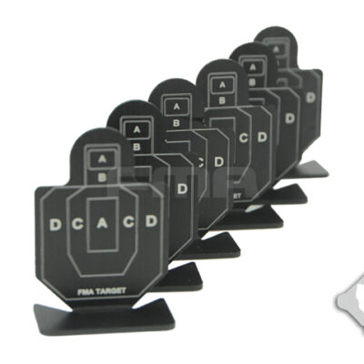 FMA Set of Aluminum Targets Type B, 6 pcs - Black