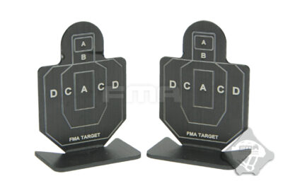 FMA Set of Aluminum Targets Type B, 6 pcs - Black - obrazek 2