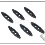 FMA Nylon Drawcord Puller Lock, 6 pcs - Black