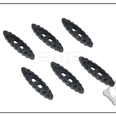 FMA Nylon Drawcord Puller Lock, 6 pcs - Black