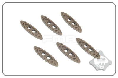 FMA Nylon Drawcord Puller Lock, 6 pcs - Tan