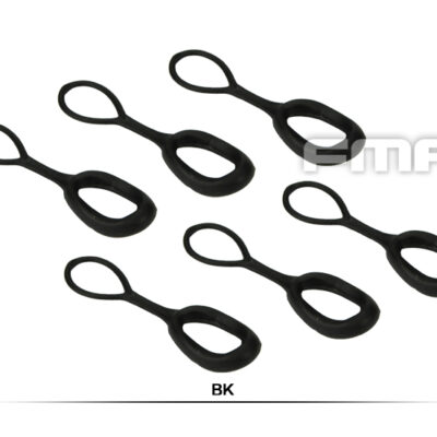 FMA Enlarged Zipper Slider Puller, 6 pcs - Black