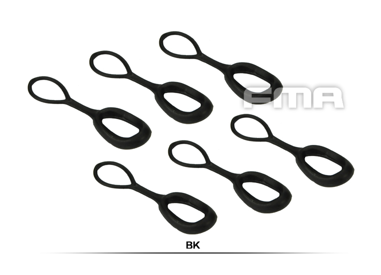 FMA Enlarged Zipper Slider Puller, 6 pcs - Black OD-A-TB1048-BK asgbox.pl FMA Enlarged Zipper Slider Puller, 6 pcs - Black