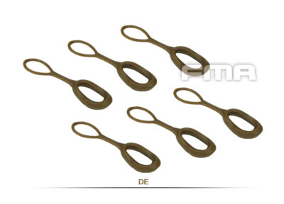FMA Enlarged Zipper Slider Puller, 6 pcs - Tan