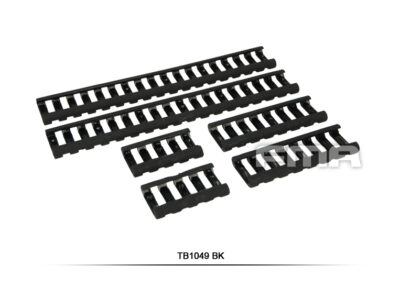 FMA Rubber Ladder Z70 RIS Rail Cover, 6 Pieces - Black - obrazek 2