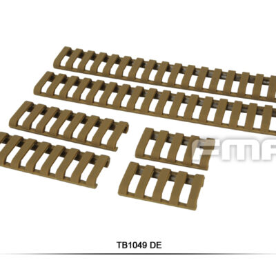 FMA Rubber Ladder Z70 RIS Rail Cover, 6 Pieces - Tan