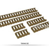 FMA Rubber Ladder Z70 RIS Rail Cover, 6 Pieces - Tan OD-A-TB1049-DE asgbox.pl