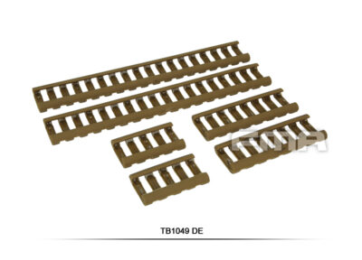 FMA Rubber Ladder Z70 RIS Rail Cover, 6 Pieces - Tan - obrazek 2
