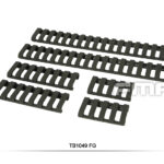 FMA Rubber Ladder Z70 RIS Rail Cover, 6 Pieces - Ranger Green