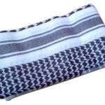 MIL-TEC Palestine / Shemagh 110x110 cm - White / Black