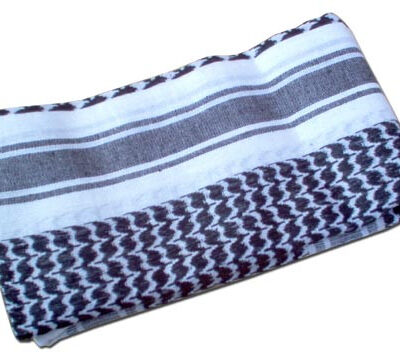 MIL-TEC Palestine / Shemagh 110x110 cm - White / Black