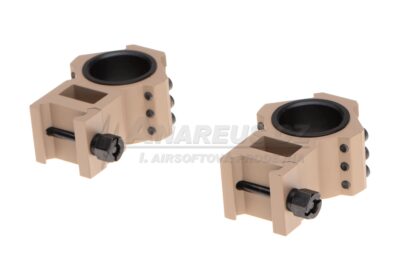 Top Rail 25.4mm / 30mm Mount Rings - TAN - obrazek 3