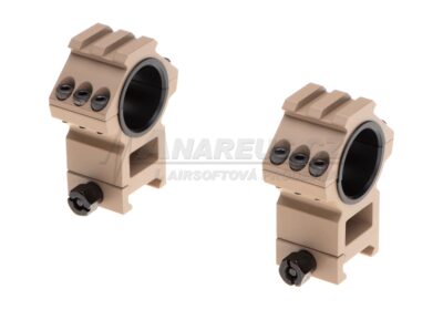 Top Rail 25.4mm / 30mm Mount Rings - TAN