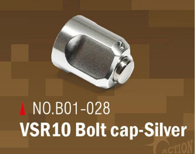 AA CNC Aluminum VSR-10 BOLT CAP - Silver - obrazek 2