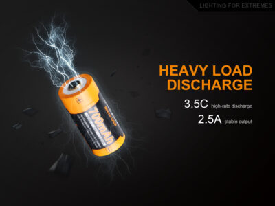 Charging battery Fenix RCR123A / 16340 High Current (Li-ion) - obrazek 4