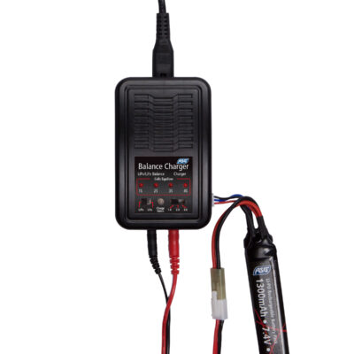 Alternative view of ASG AUTO-STOP Charger for Li-Pol, Li-Ion and Li-Fe S4, EU Version - Black