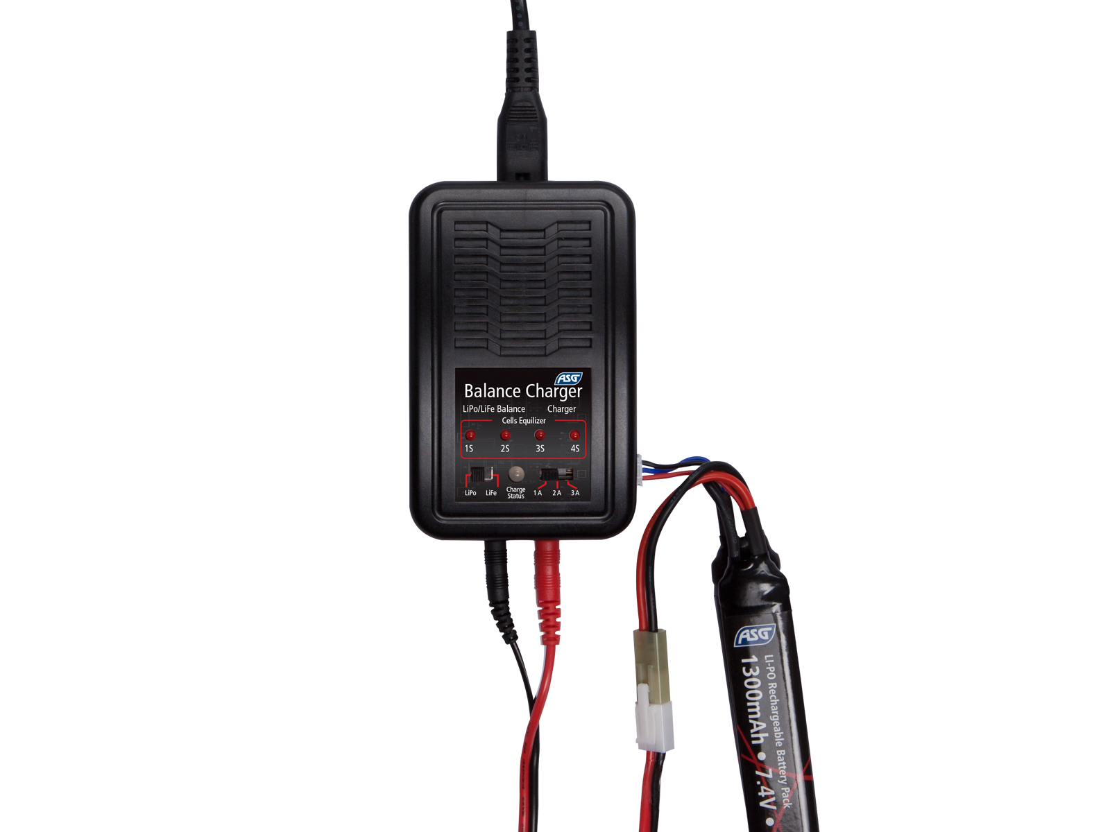 ASG AUTO-STOP Charger for Li-Pol, Li-Ion and Li-Fe S4, EU Version - Black OD-A-ASG253 asgbox.pl ASG AUTO-STOP Charger for Li-Pol, Li-Ion and Li-Fe S4, EU Version - Black - obrazek 2