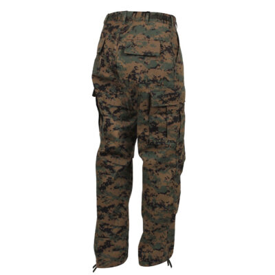 Alternative view of Pants BDU POLY / COTTON WOODLAND DIGITAL