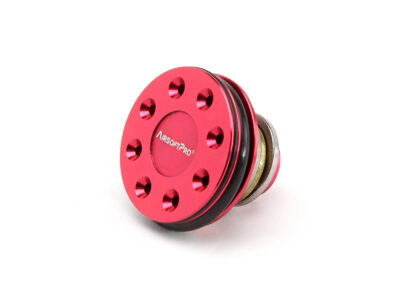 Metal flat piston head with the bearing