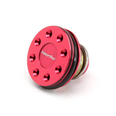 Metal flat piston head with the bearing