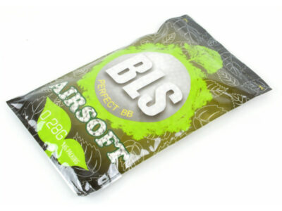 20x BLS BIO pellets 0,28g, 3500 BBs - White (box) - obrazek 2