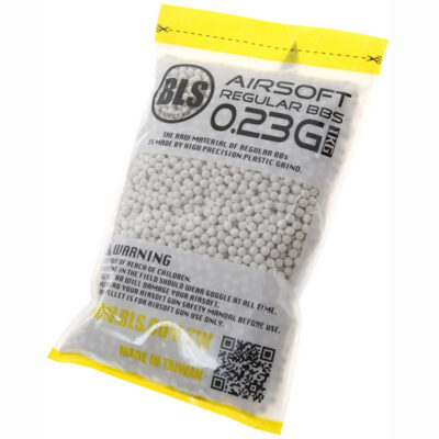 Alternative view of 20x BLS Precision pellets 0,23g, 4300 BBs - White (box)