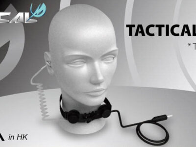 Z Tactical Throat Mic ( Black ) - obrazek 3