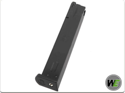 WE Long Gas Magazine for WE M9 / M92 GBB, 50 BBs - Black - obrazek 2