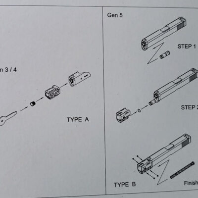 Alternative view of WE Compensator TYPE B for WE G-series R19 Gen5 - Black