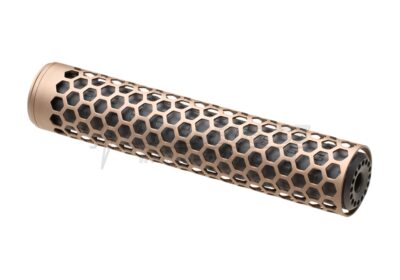 AA Aluminum Suppressor HIVE T10 255x50 mm, 14- mm CCW - Tan - obrazek 2