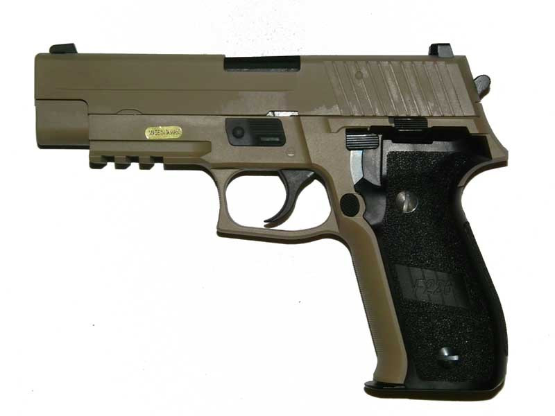 WE GBB Pistol SIG P226 MK25 - Tan OD-A-WE00086 asgbox.pl WE GBB Pistol SIG P226 MK25 - Tan