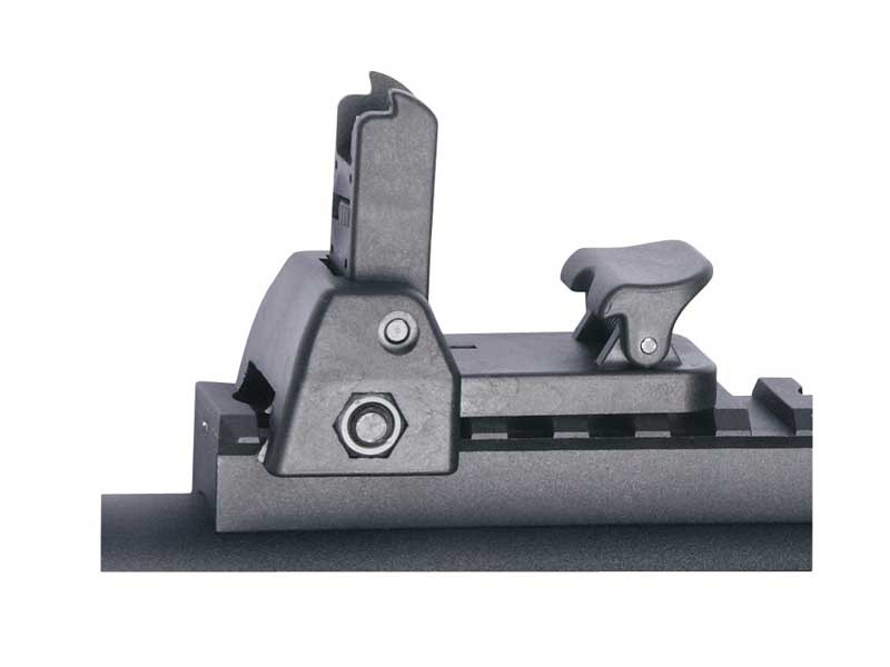 ASG Detachable Front and Rear Flip-up RIS Rail Sight - Black OD-A-ASG022 asgbox.pl ASG Detachable Front and Rear Flip-up RIS Rail Sight - Black - obrazek 2