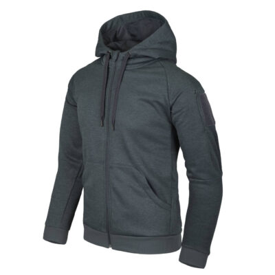 HELIKON URBAN TACTICAL HOODIE (FullZip)(R) - Melange Black/Grey