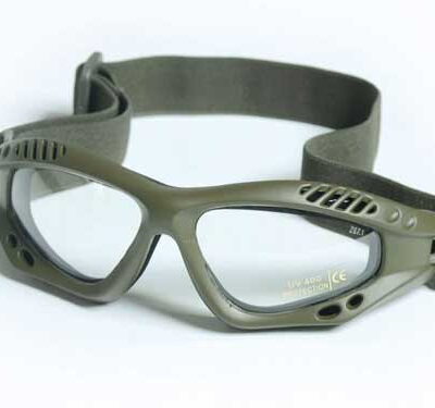Glasses AIR COMMANDO Mil-Tec OLIVE clear