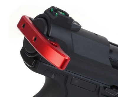AA CNC Aluminum Charging Handle for AAP-01 - Red - obrazek 3