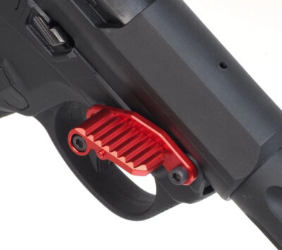 AA CNC Aluminium Thumb Stopper for AAP-01 GBB - Red - obrazek 3