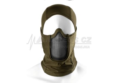 Mk.III Balaclava with Steel Half Face Mask ( OD ) - obrazek 4