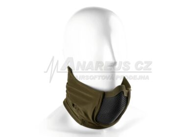 Mk.III Balaclava with Steel Half Face Mask ( OD ) - obrazek 3