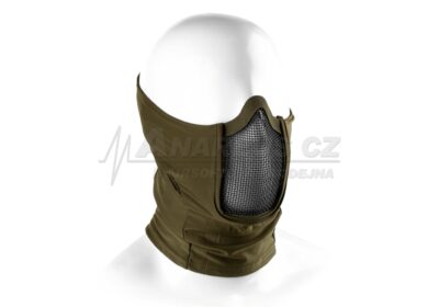 Mk.III Balaclava with Steel Half Face Mask ( OD ) - obrazek 2