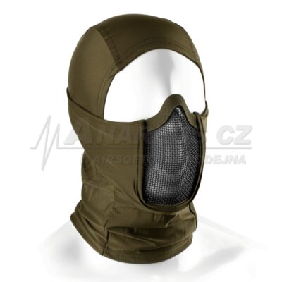 Mk.III Balaclava with Steel Half Face Mask ( OD )