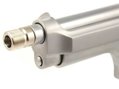 WE pistols silencer adaptor - short, stainless steel - obrazek 2